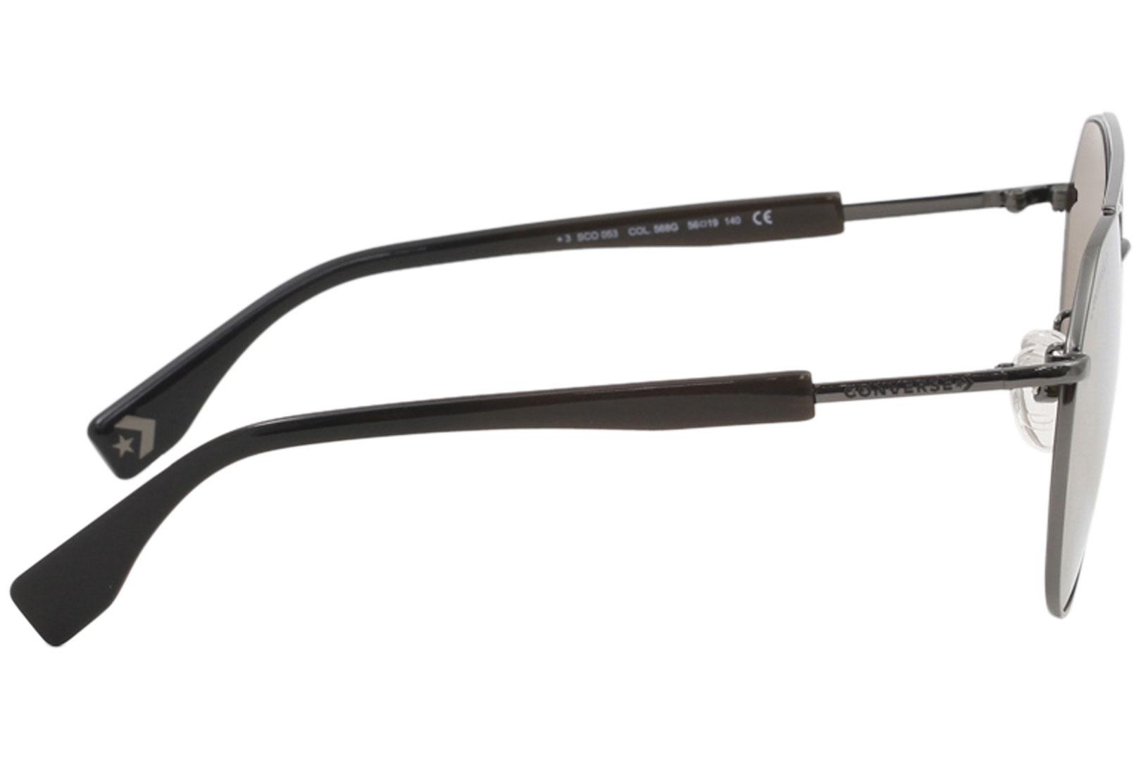Converse Women s SCO053 SCO 053 568G Dark Gunmetal Fashion Pilot Sunglasses 56mm EyeSpecs