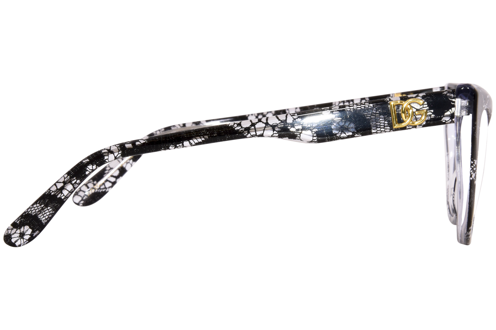 Dolce & Gabbana DG3354 3152 Eyeglasses Women's Black Lace