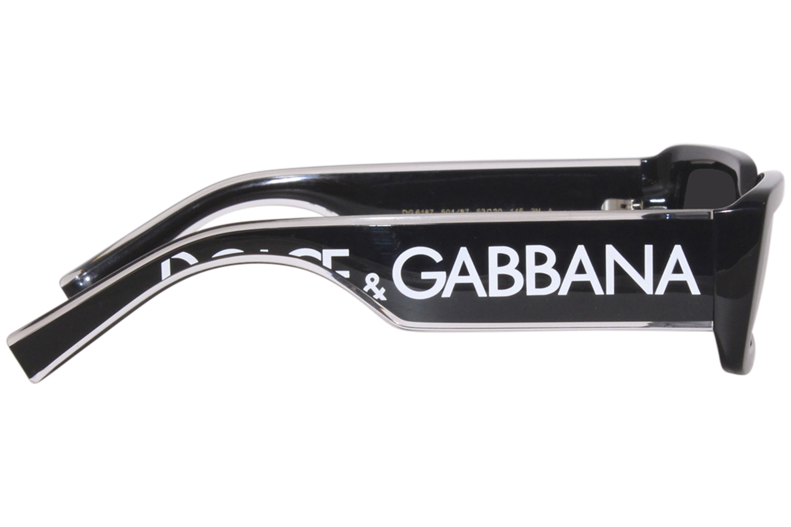 Dolce & Gabbana DG6187 331287 Sunglasses Women's White/Dark Grey 53-20