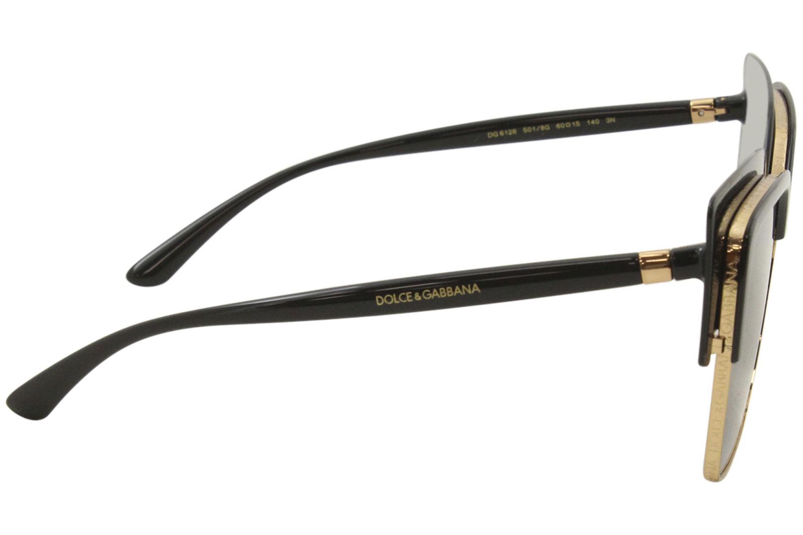 Dolce & Gabbana Women's D&G DG6126 6126 501/8G Black/Pink Gold 