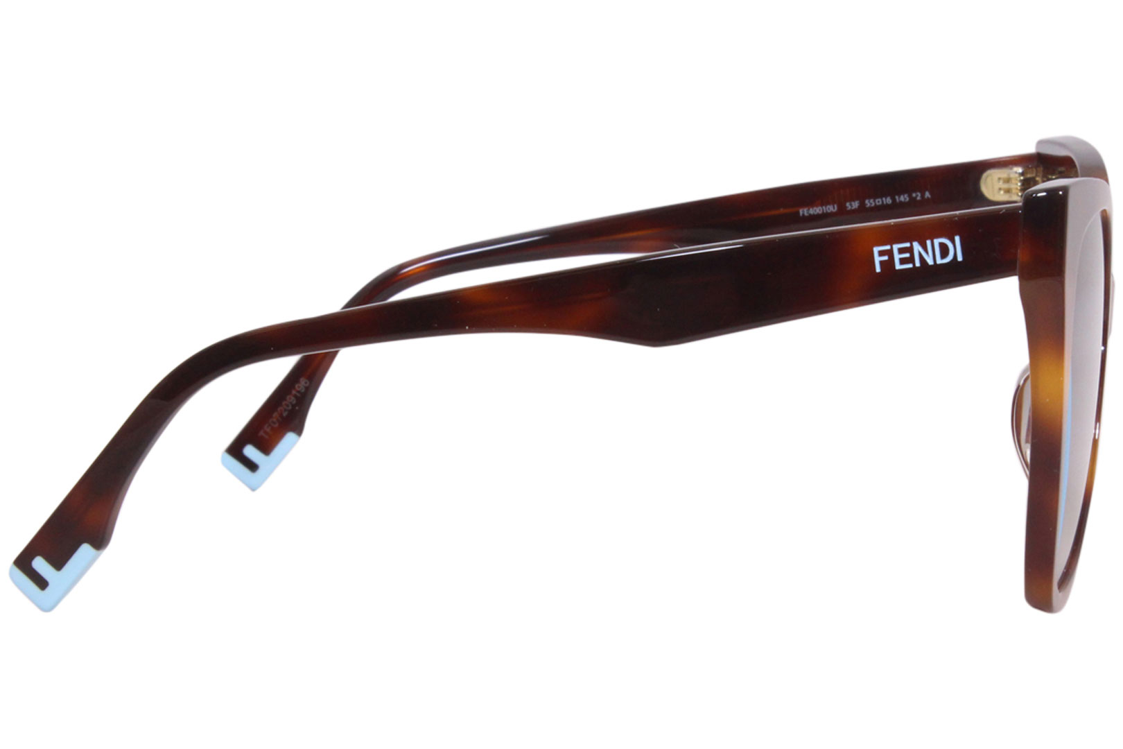 Fendi Fendigraphy Rectangular Sunglasses, 52mm - Havana/Brown Solid