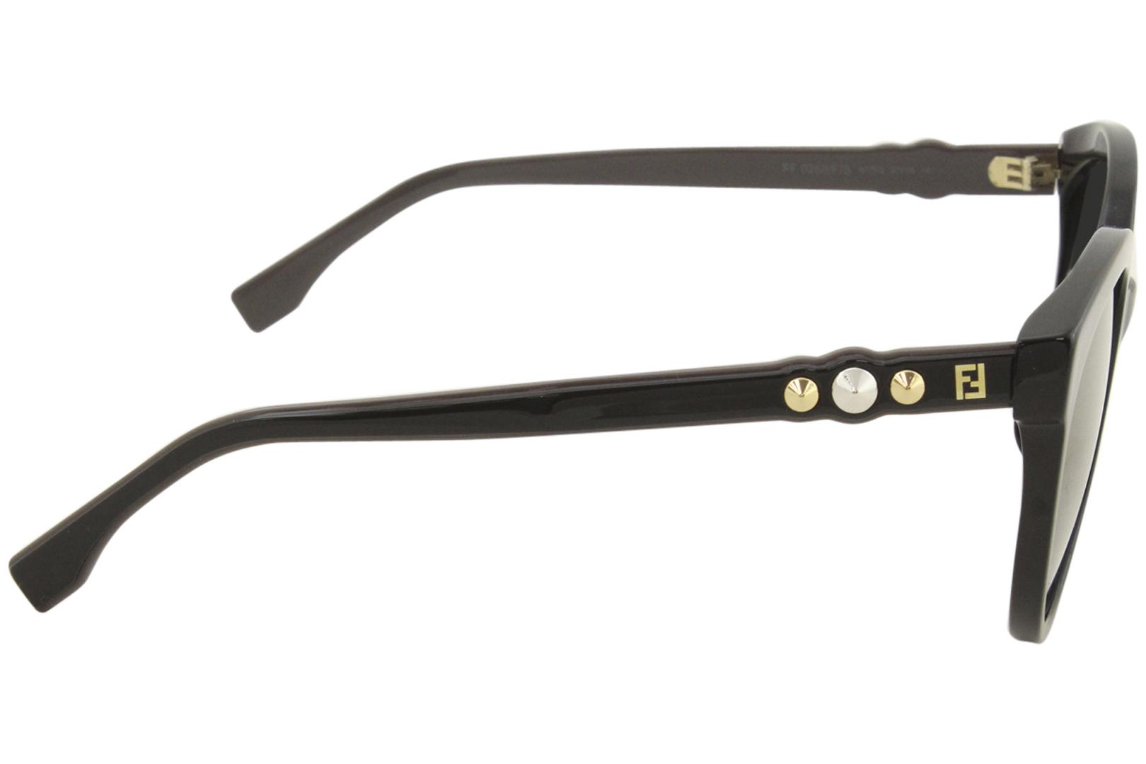 FENDI フェンディ サングラス FF0268/S 086 FQ Fendi FF0268FS 807FQ Black Women's Cat Eye Sunglasses 57mm