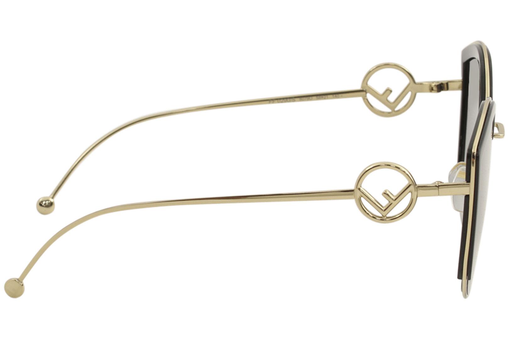 Amazon.com: Fendi - FF0290/S Ivory Gold/Gray Sf Gold Cat Eye