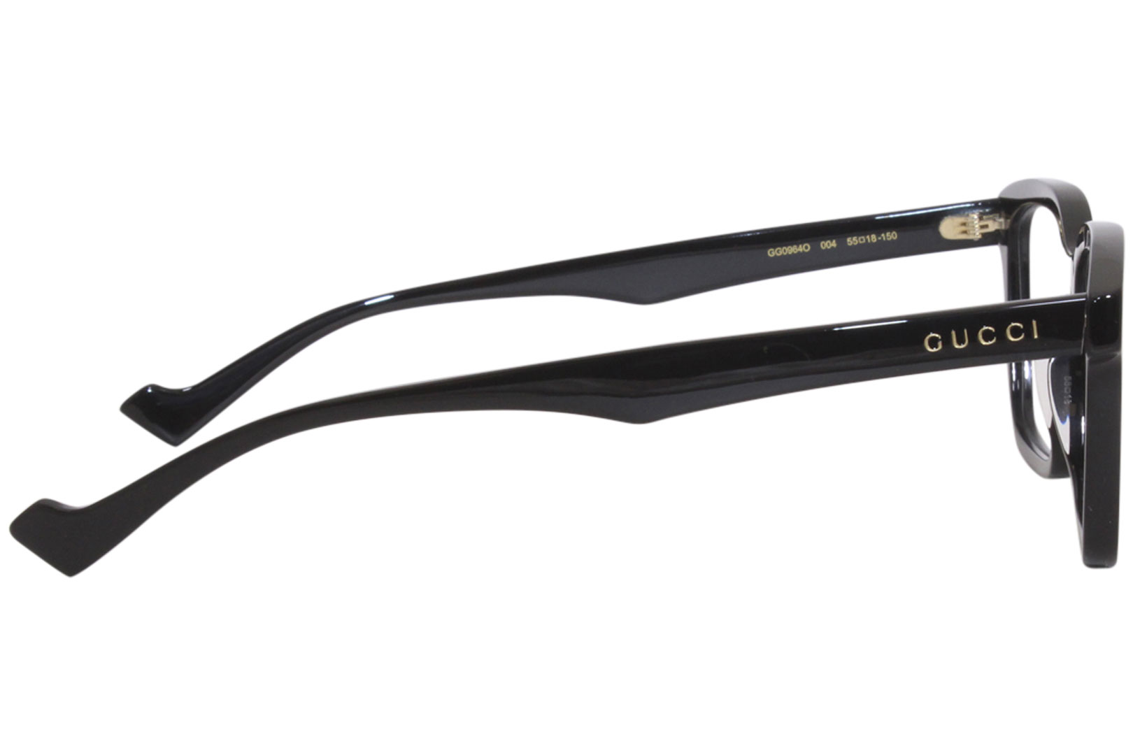 メガネ Gucci GG0964O 004 Luxury Square Eyewear Frames Gucci Eyeglasses Men's GG0964O 004 Black 55-18-150mm