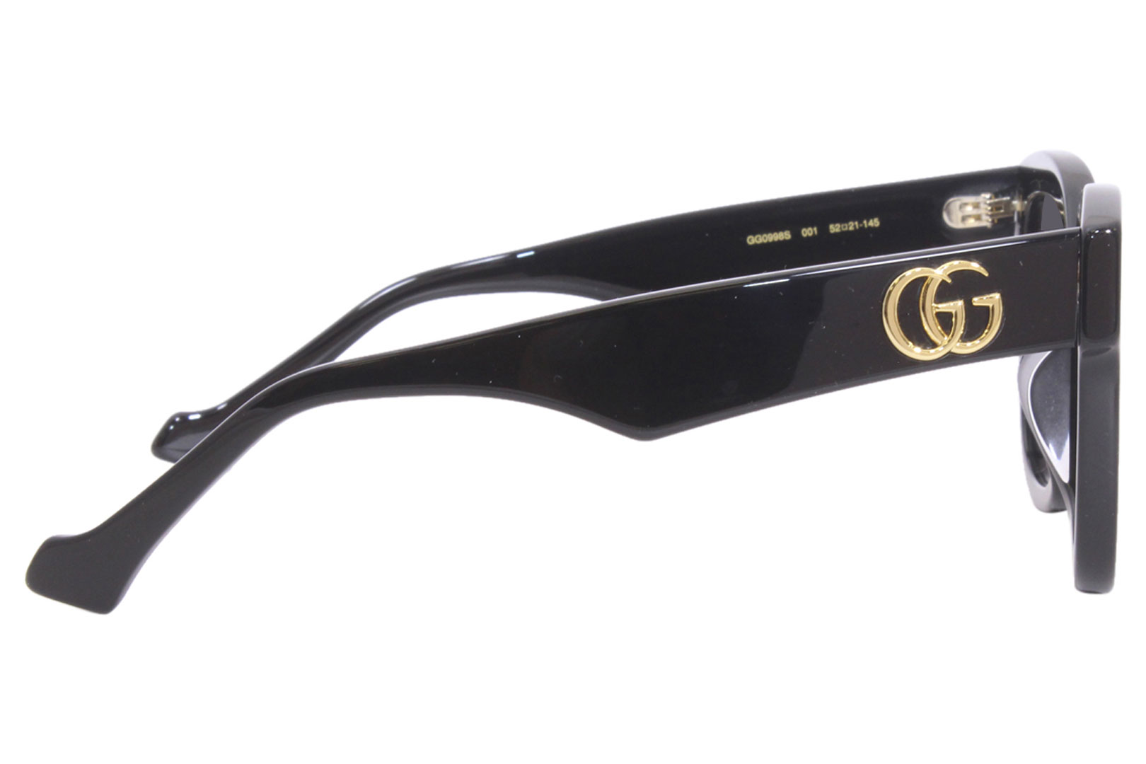 GUCCI - みー Gucci GG0998S 001 Sunglasses Women's Black/Grey Square Shape