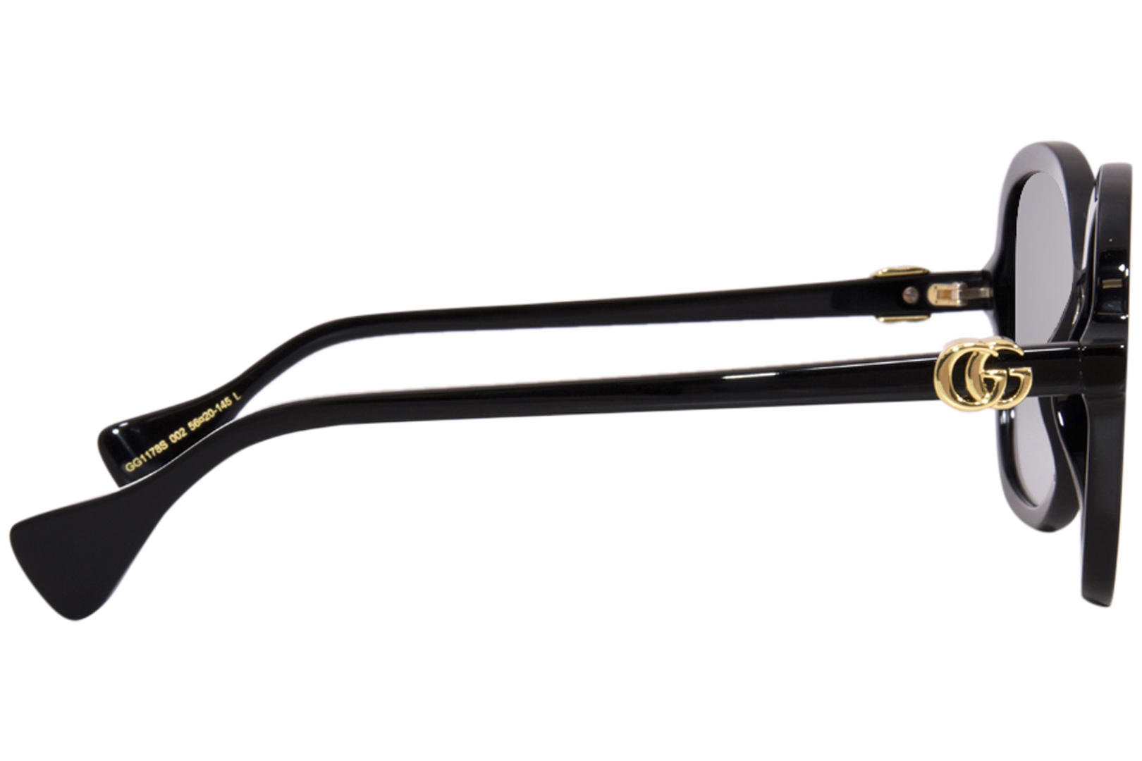 Gucci GG1178S 002 Sunglasses Women's Black/Grey Gradient
