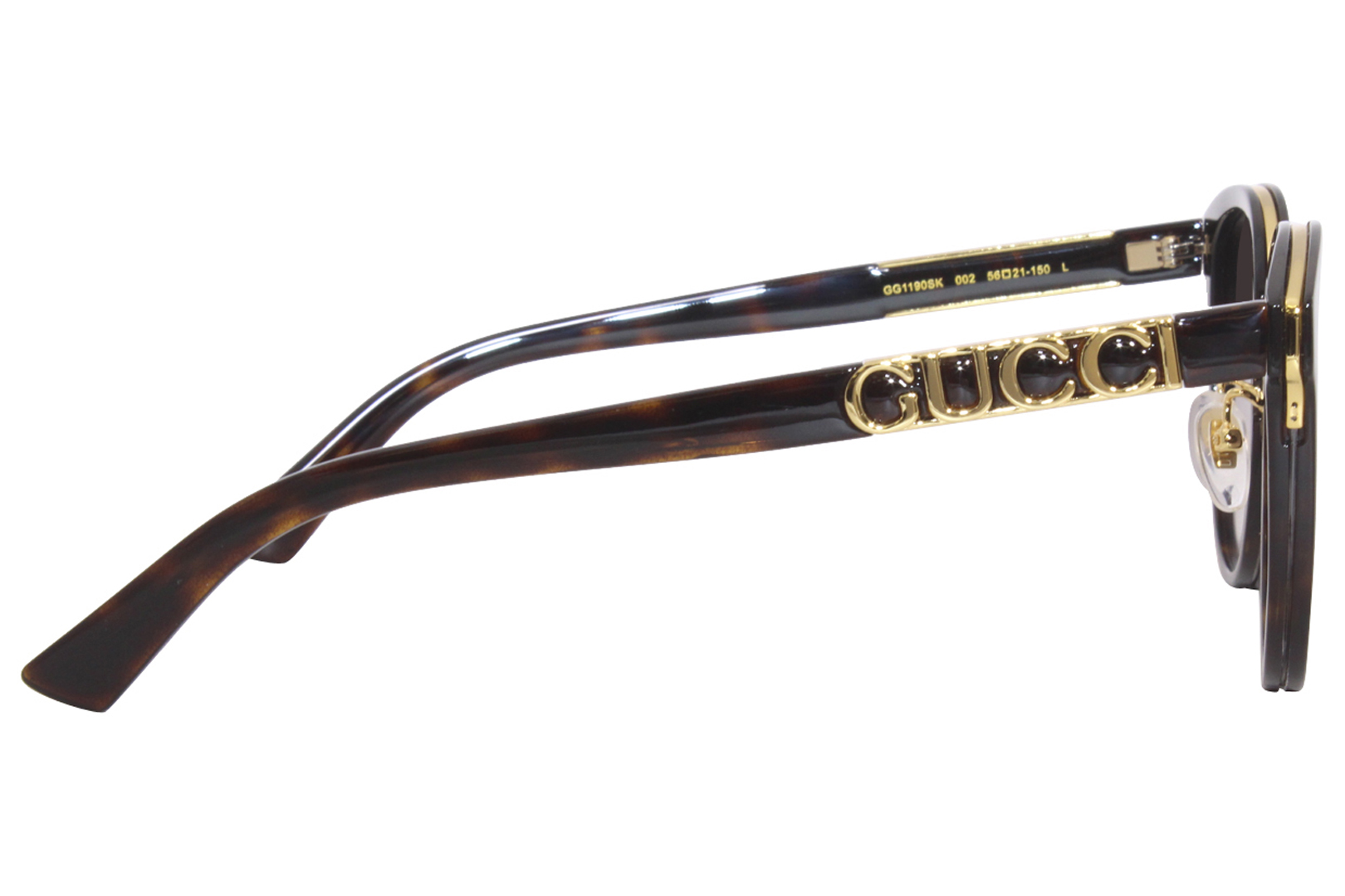 Gucci GG1190SK 002 Sunglasses Women's Havana/Brown Gradient