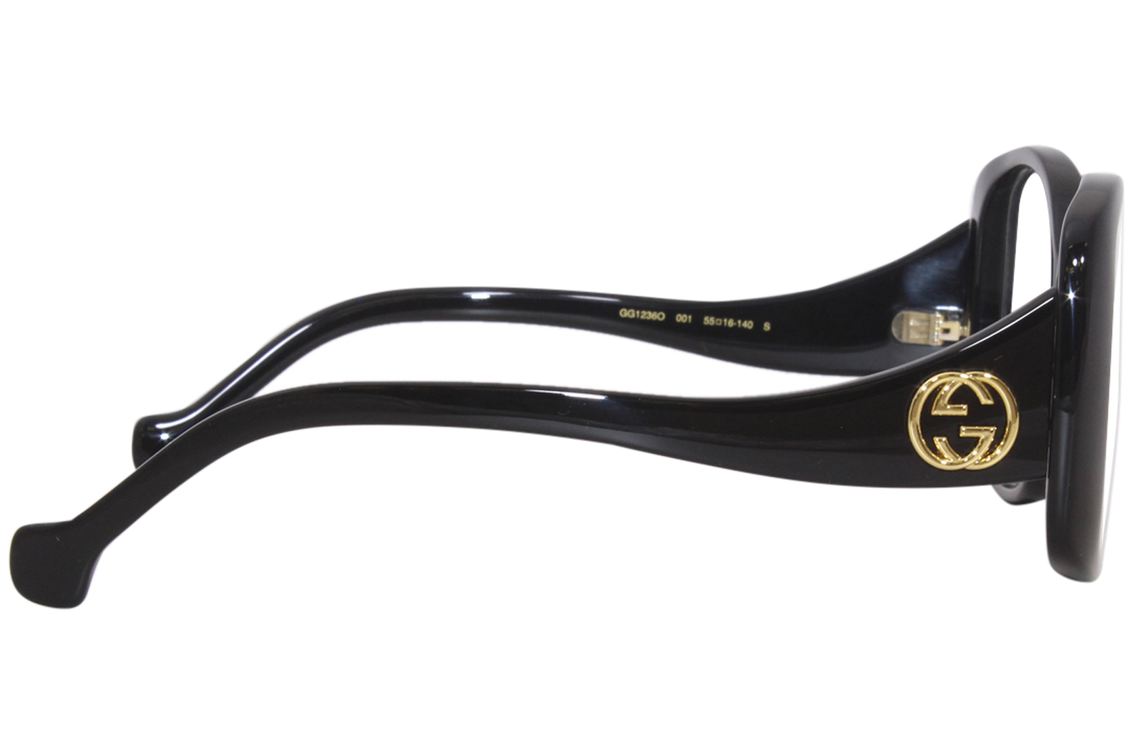 Gucci GG1236O 001 Eyeglasses Women's Black Full Rim