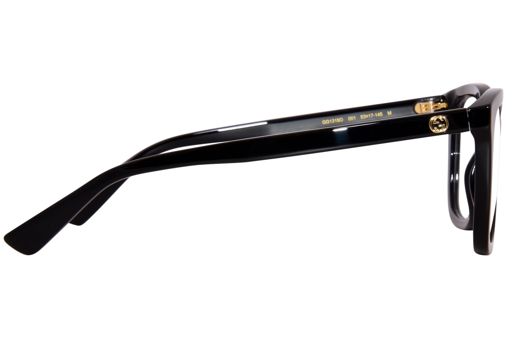 Gucci GG1319O 001 Eyeglasses Women's Black Full Rim Square
