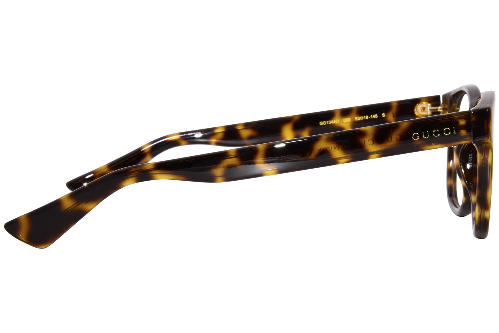 メガネ Gucci GG1344O 001 Square Frame Eyeglasses Unisex Gucci GG1344O Eyeglasses | Select Eyewear