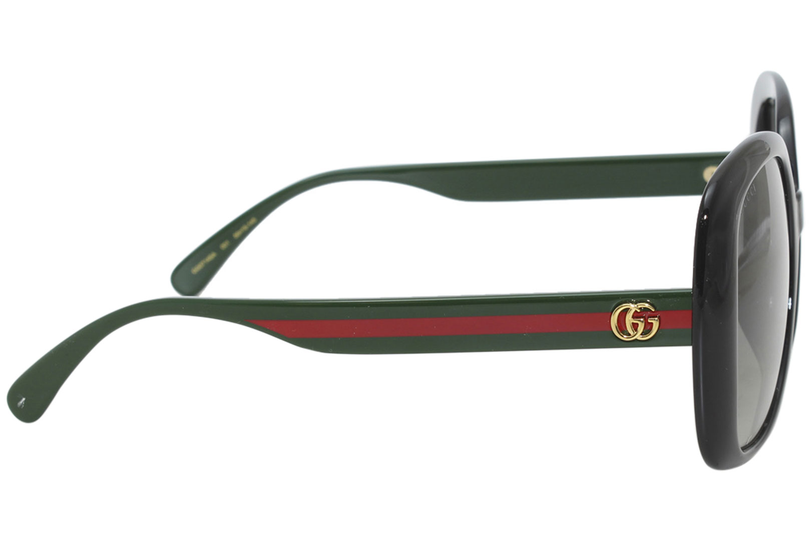 Gucci Web GG0714SA 001 Sunglasses Women's Black-Green/Grey