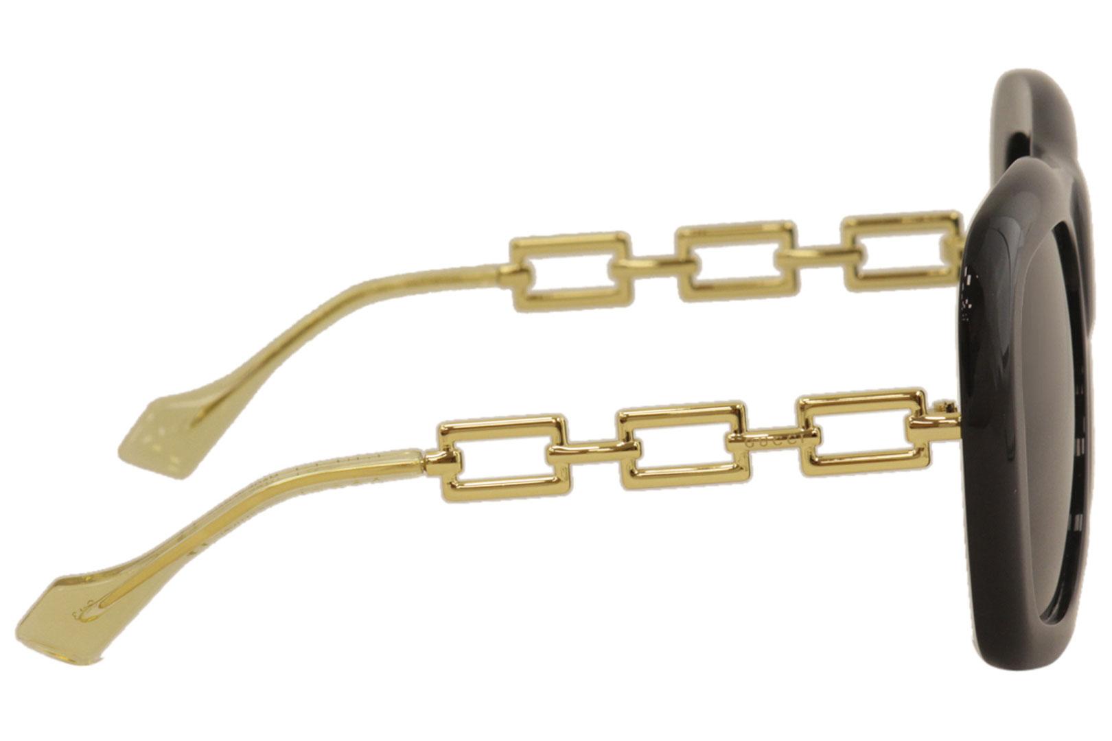 Gucci Women's GG0499S GG/0499/S 002 Havana/Gold Fashion