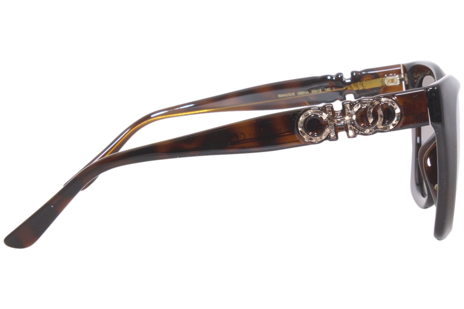Jimmy Choo Rikki/G/S 086HA Sunglasses Women's Havana/Brown