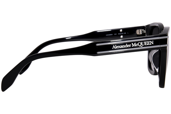 Alexander McQueen AM0399SA 001 Sunglasses Black/Grey Alexander McQueen AM0399SA 001 Sunglasses Black/Grey
