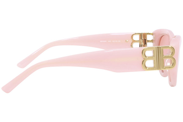 Balenciaga BB0095S 003 Sunglasses Women's Pink/Gold/Red Oval