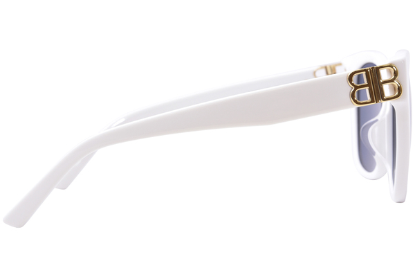 バレンシアガ BALENCIAGA サングラス BB0102SA-004 Balenciaga BB0102SA 004 Sunglasses Women's White/Blue Square