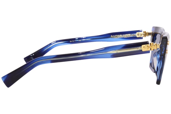Balmain B-V BPS-121D Sunglasses Blue Swirl/Blue Square Shape