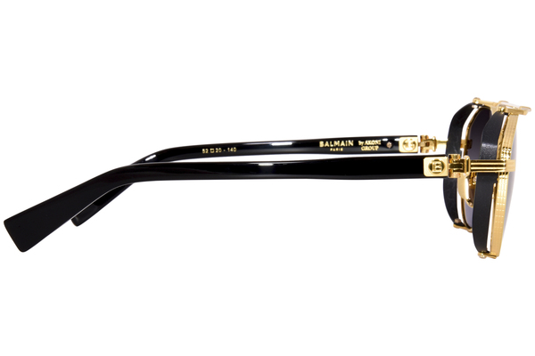 サングラス BALMAIN FW25 Balmain - BPS - a (BPS 120 A) Balmain Brigade-IV BPS-120A Sunglasses Gold/Black/Grey