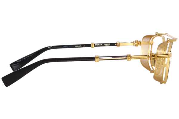 メガネ BALMAIN FW25 Balmain - BPX - b (BPX 123 B) Balmain Brigade-V BPX-142A Titanium Eyeglasses Gold/Black