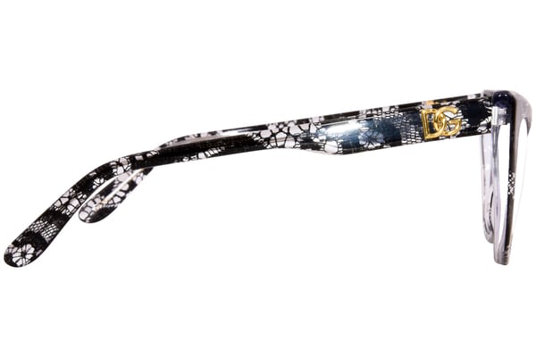 Dolce & Gabbana DG3354 3152 Eyeglasses Women's Black Lace