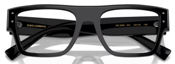 Dolce & Gabbana DG3384 501 Eyeglasses Men's Black Full Rim