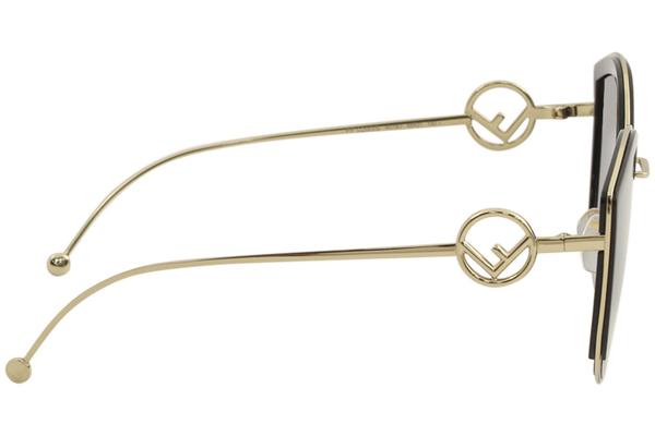 Fendi Women's FF0290S FF/0290/S J5GKU Gold Fashion Cat Eye