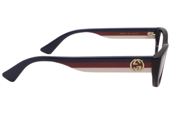 メガネ GUCCI Gucci - GG0277O-005 - black-multicolor-transparent Gucci Eyeglasses GG0277O 005 Black/Blue 48-15-145mm