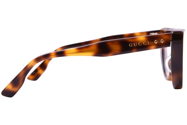Gucci GG1530O 002 Eyeglasses Women's Havana Full Rim Cat Eye