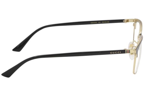 Gucci Men's Eyeglasses GG0131O GG/0131/O 001 Black/Gold