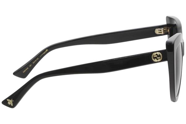 Gucci Women s Urban GG0164S GG 0164 S 001 Black Cat Eye Sunglasses 53mm EyeSpecs