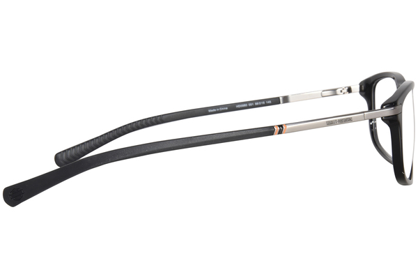 Harley Davidson HD0980 001 Eyeglasses Men's Shiny Black Full