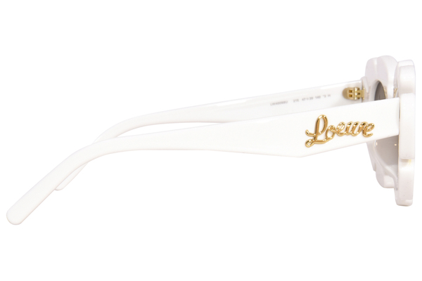 Loewe LW40088U 21E Sunglasses Women's Shiny Solid Ivory