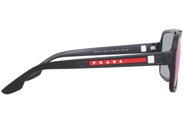 Prada Linea Rossa SPS01X DG008F Sunglasses Men's Black Prada Linea Rossa SPS01X DG008F Sunglasses Men's Black