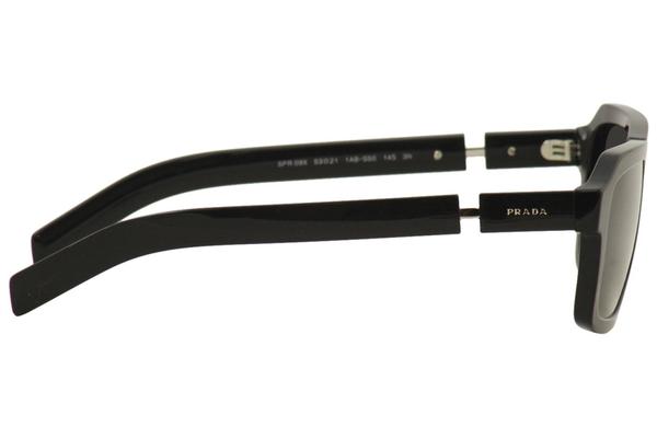 Prada Men's SPR09X SPR/09/X 1AB-5S0 Black Square Sunglasses Prada Men's SPR09X SPR/09/X 1AB-5S0 Black Square Sunglasses