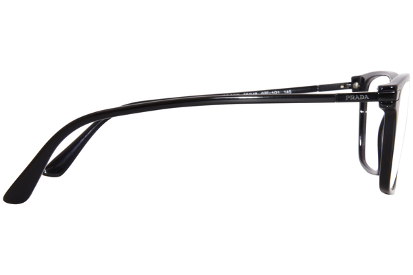 メガネ Prada Eyeglass Frame VPR01W 07F1O1 Lightweight Rectangle Prada PR-01WVF 07F1O1 Eyeglasses Men's Black Full Rim