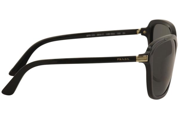 Prada Women s SPR10V SPR 10 V 1AB 5S0 Black Fashion Square Sunglasses 58mm EyeSpecs