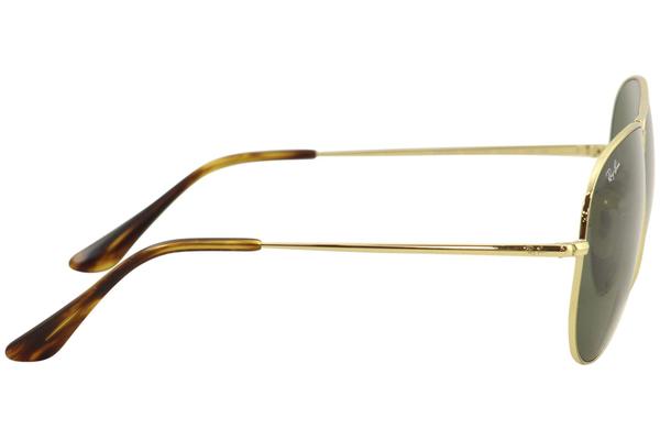 Ray Ban Aviator Metal II RB3689 3689 9147 31 Gold Green RayBan