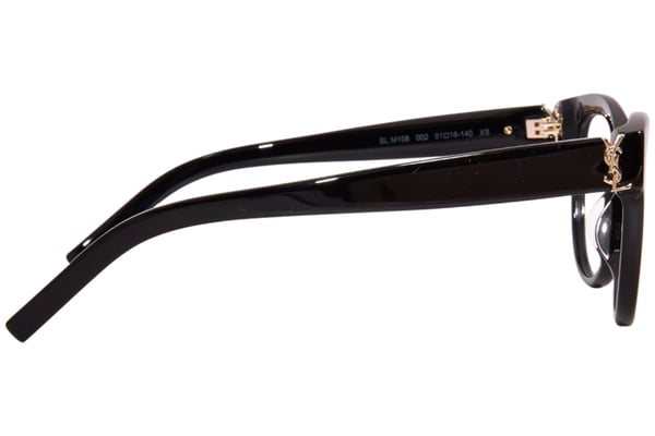 メガネ SAINT LAURENT Woman Optical frames Black SLM108 006 Saint Laurent SL-M108 006 Eyeglasses Women's Black Full Rim