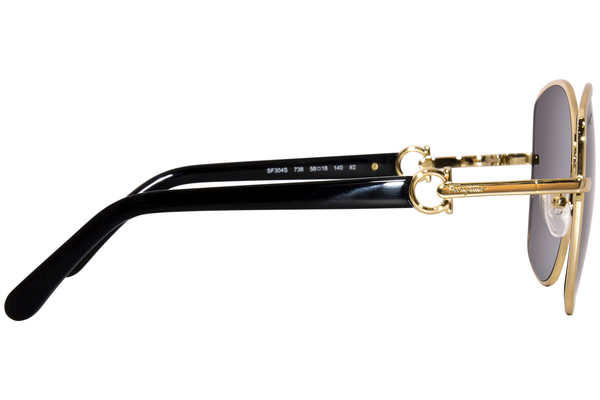 Ferragamo Salvatore Ferragamo Shiny Gold Square Men's
