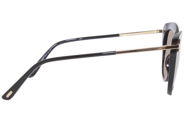 Tom Ford Kira Sunglasses TF821 01D Black-Rose Gold/Smoke Gradient 