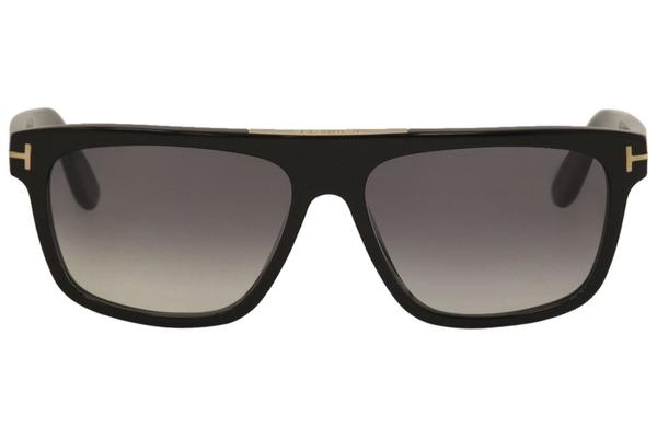 Tom Ford Cecilio-02 TF628 01B Sunglasses Men's Black Pilot 57-15-145 |  EyeSpecs.com