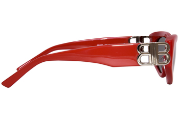 Balenciaga BB0095S 003 Sunglasses Women's Pink/Gold/Red Oval