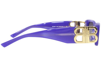 サングラス BALENCIAGA Woman Sunglasses Violet BB0096S 004 Balenciaga BB0096S 004 Sunglasses Women's Violet/Grey