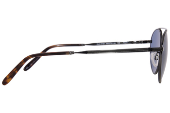 タイヤテーブル Jaguar 37461 6500 Sunglasses Men's Black/Blue Round Shape 53