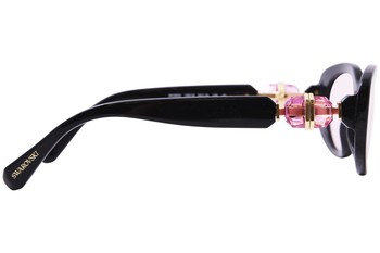 Swarovski SK6002 1001/5 Sunglasses Women's Black/Pink Oval