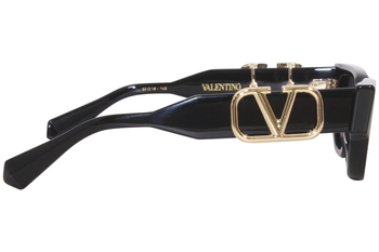 サングラス VALENTINO FW25 Valentino - VLS - d (VLS 165 D) Valentino V-Due VLS-103A Sunglasses Black/Gold/Grey Cat Eye