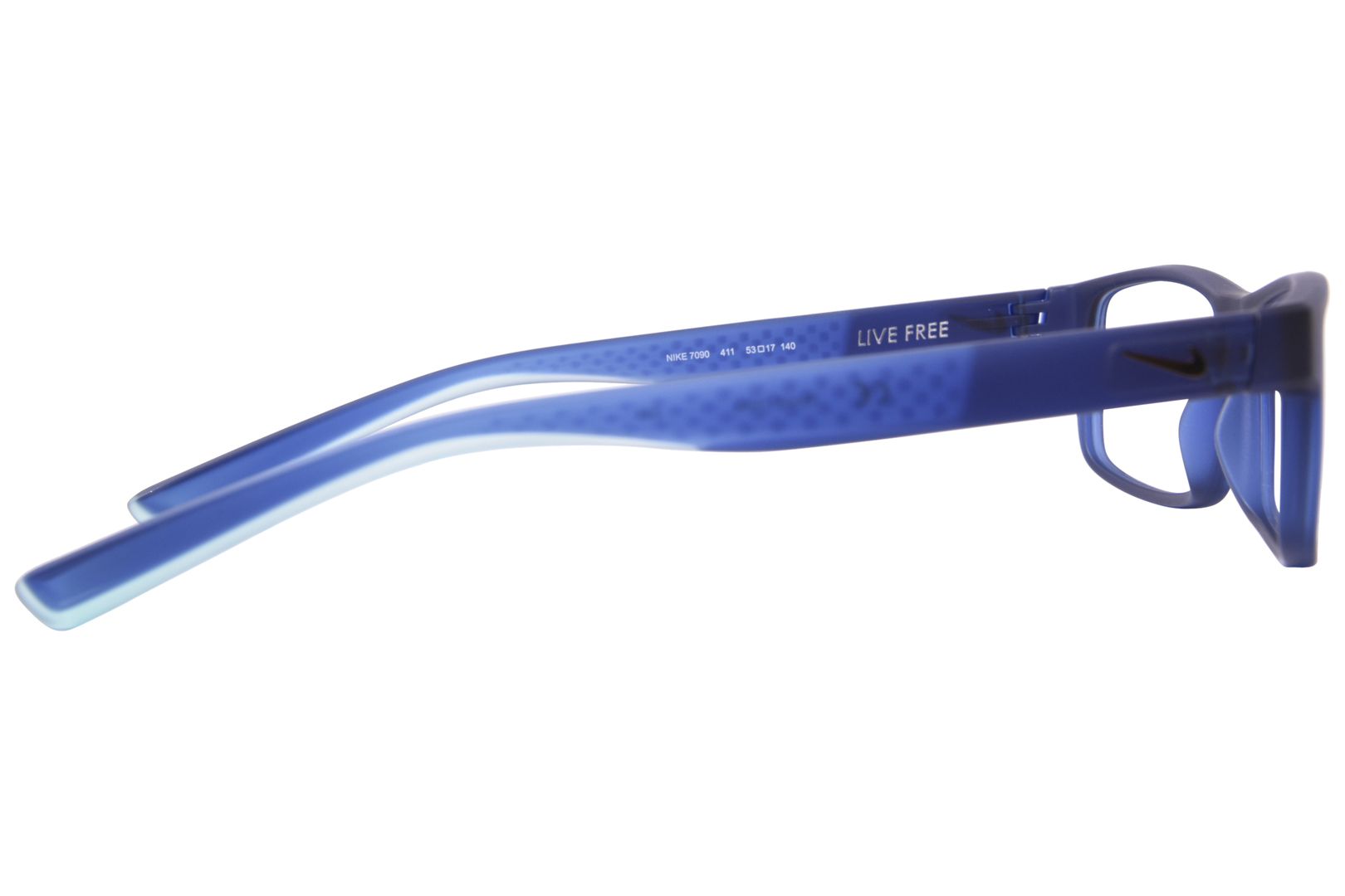 Nike 7090 411 Eyeglasses Men's Matte Navy/Photo Blue Full Rim 53mm ...