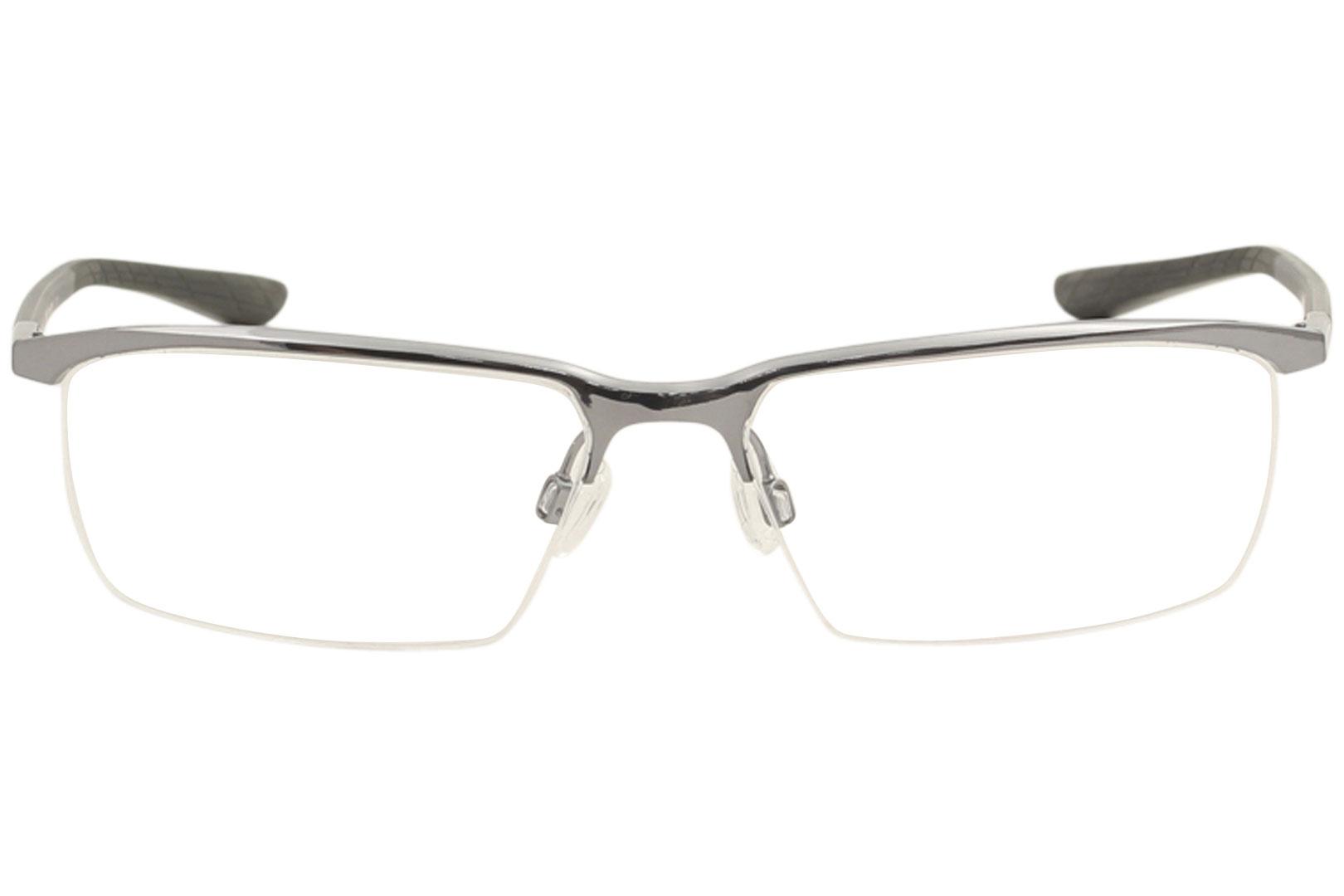Men's Eyeglasses Half Rim Titanium Optical Frame | EyeSpecs.com