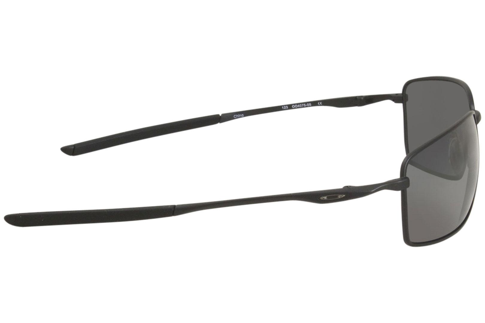 Oakley Square-Wire OO4075 05 Sunglasses Men's Black Oakley Square-Wire OO4075 05 Sunglasses Men's Black