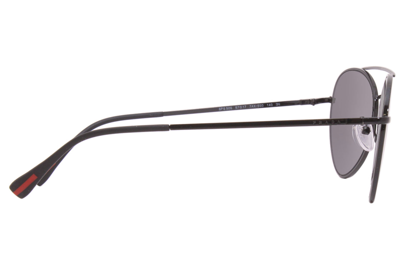 Prada Linea Rossa Sunglasses Men's SPS50S 7AX-5S0 Black/Grey Lenses ...